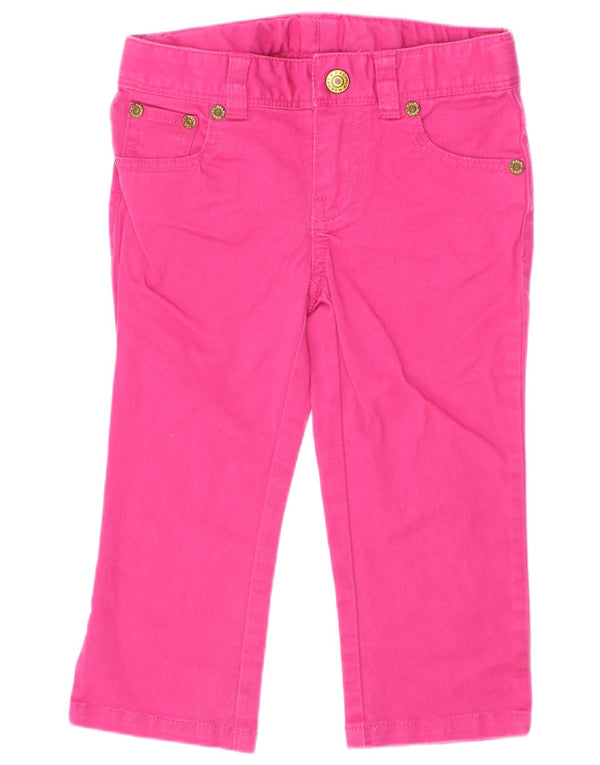 Blugi drepti pentru fete Polo Ralph Lauren 2-3 ani W20 L12 bumbac roz