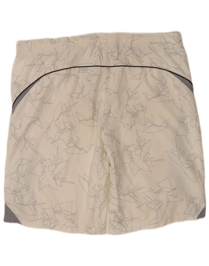 Pantaloni scurți sport Nike pentru bărbați XL, alb, poliester color bloc