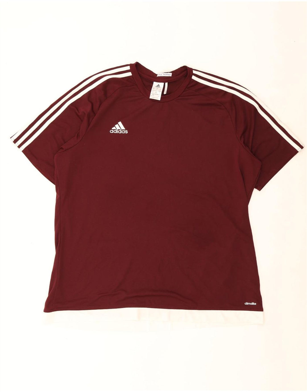 Tricou Adidas Climalite pentru bărbați Top 2XL Bordeaux Poliester