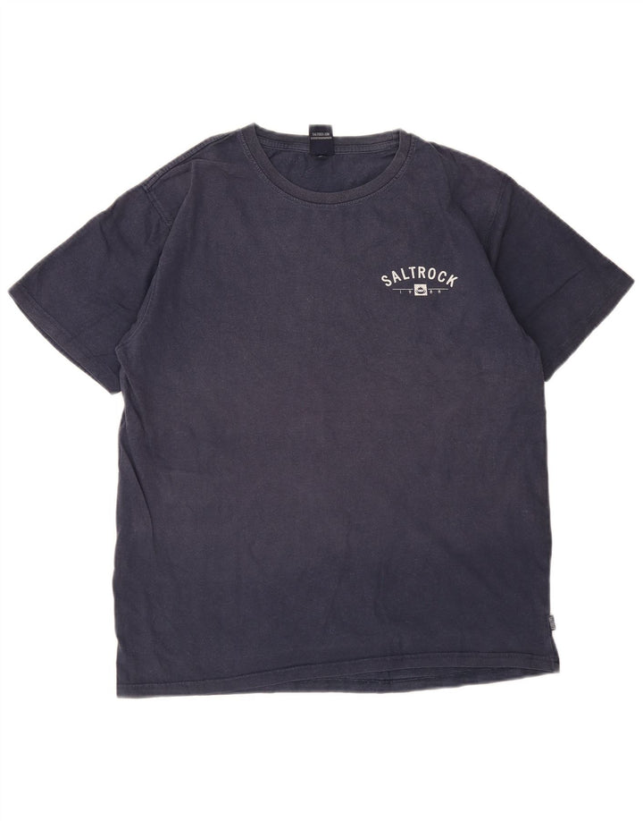 Tricou grafic pentru bărbați Saltrock Top mediu din bumbac bleumarin