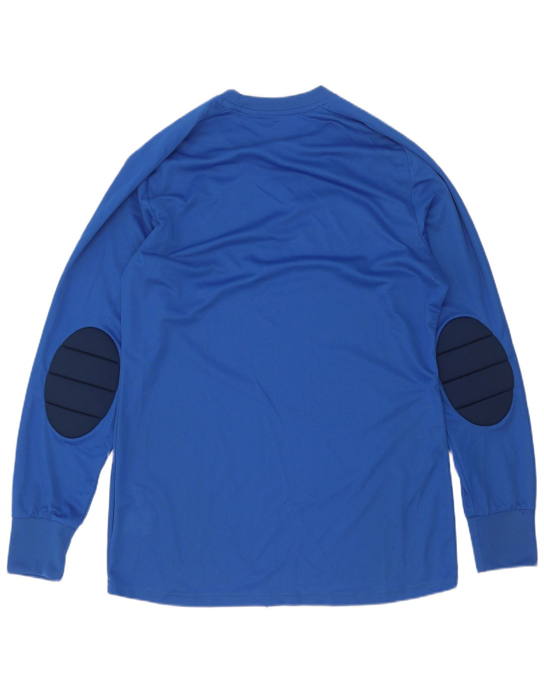 Adidas Climalite Top cu mânecă lungă, albastru mediu, poliester color bloc