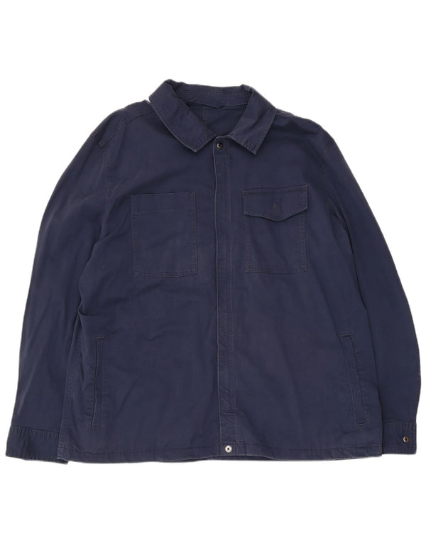 Jachetă pentru bărbați Marks & Spencer UK 46 3XL Bumbac bleumarin