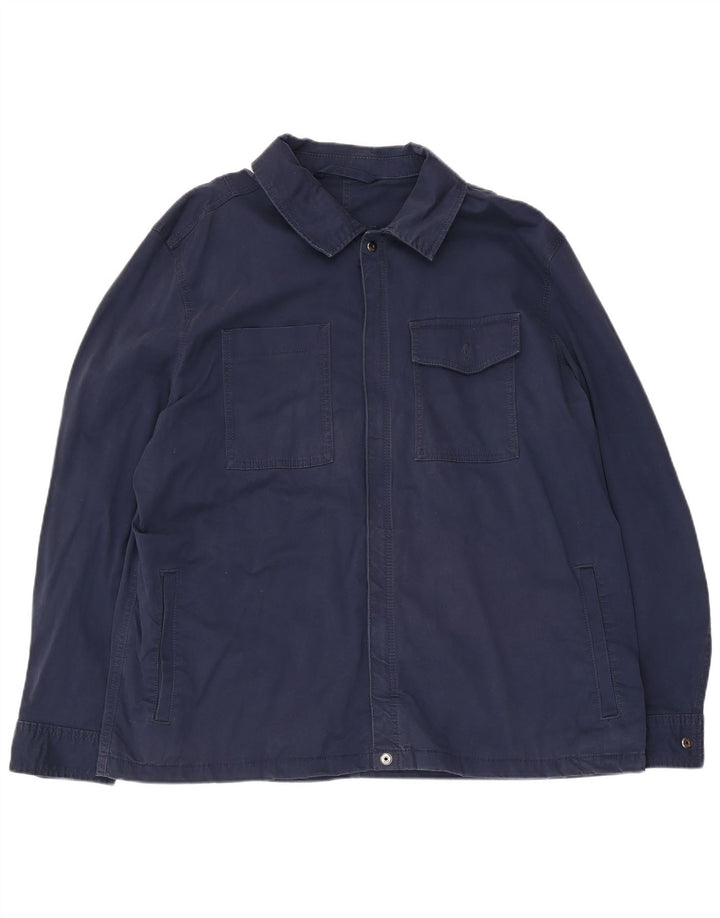 Jachetă pentru bărbați Marks & Spencer UK 46 3XL Bumbac bleumarin