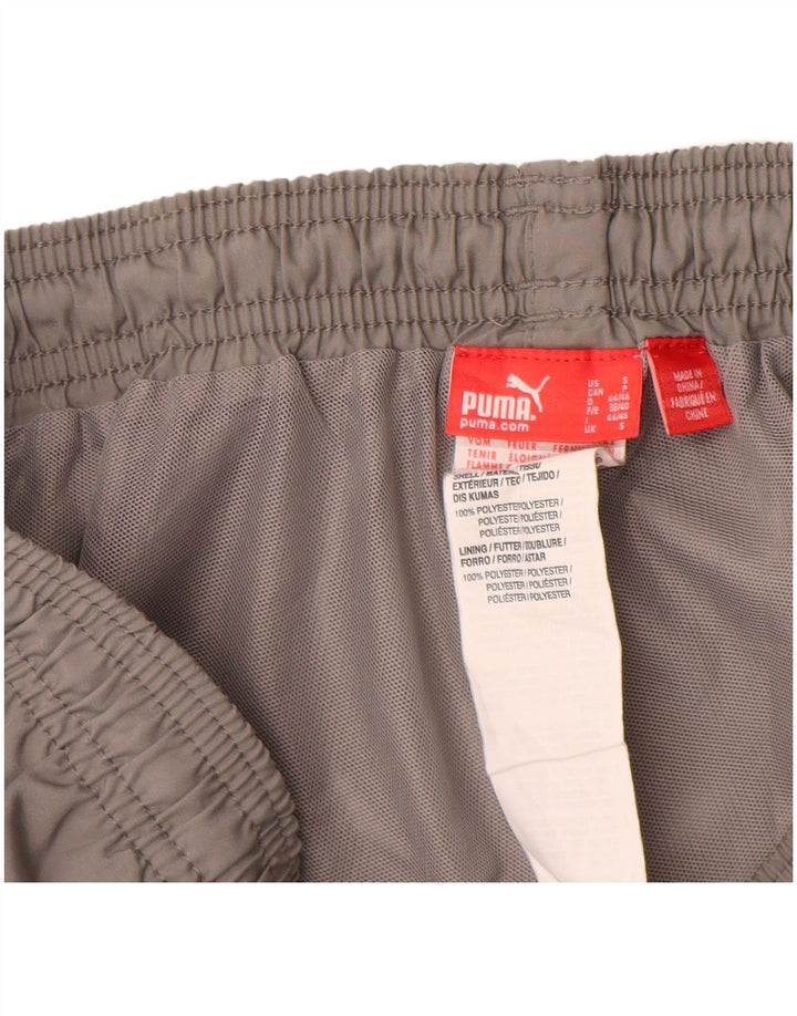 Pantaloni de trening Puma Capri pentru bărbați, poliester mici, gri