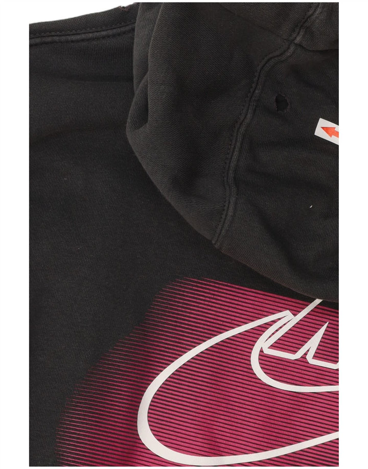 Pulover Nike Grafic pentru bărbați, bumbac mic, gri