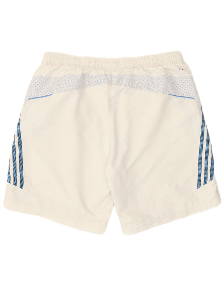 Pantaloni scurți sport pentru bărbați Adidas Climalite, mari, alb, din poliester