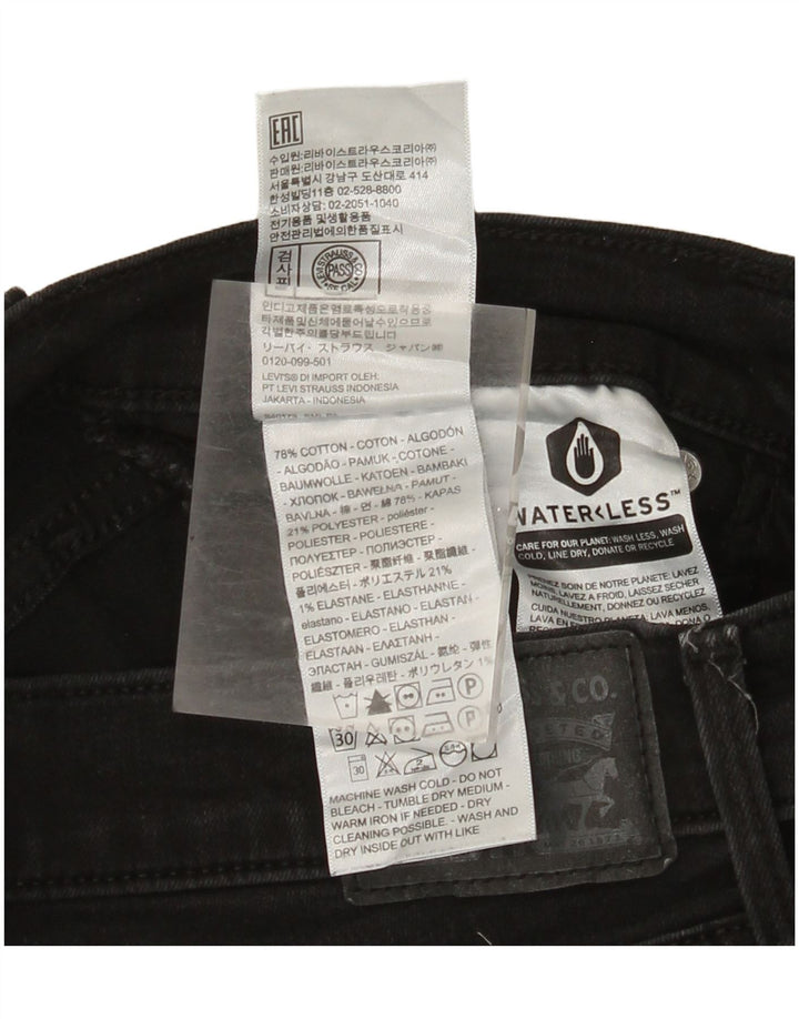 Blugi drepți modelați Levi's 314 pentru femei W29 L30 bumbac negru