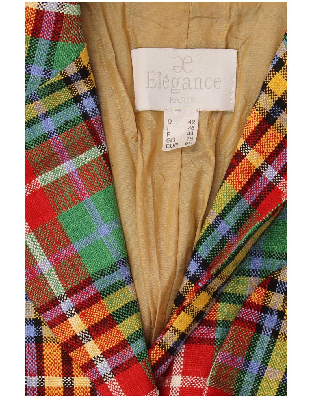 Jachetă blazer Elegance Paris pentru femei UK 16, mare, multicoloră