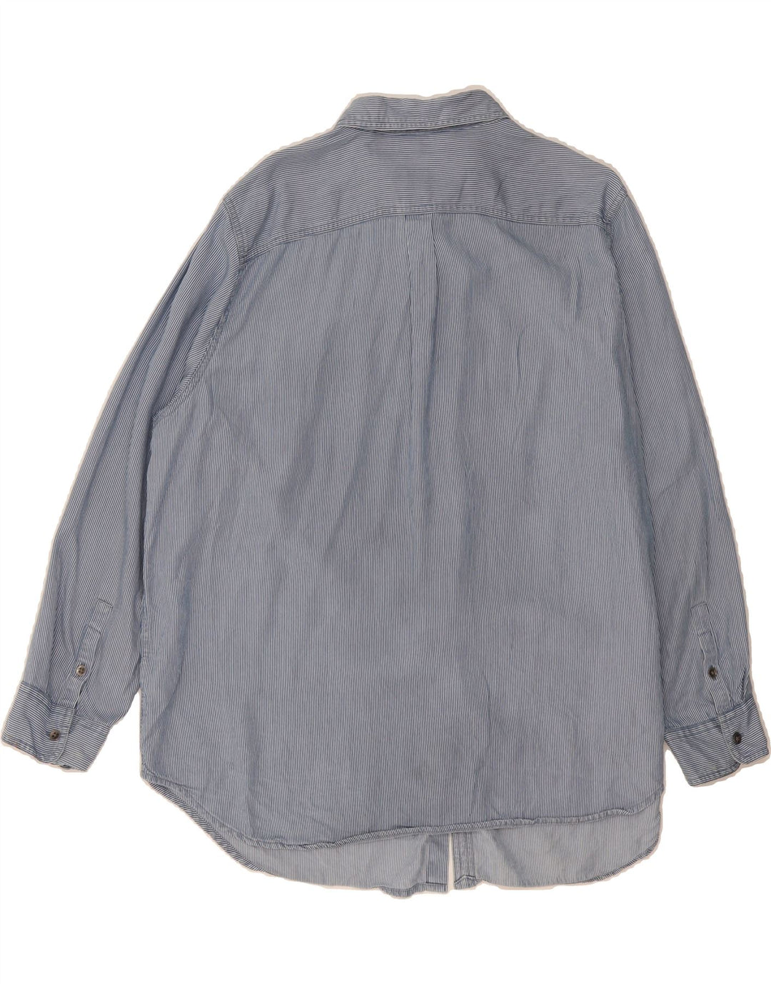 CHAPS Womens Plus Size Shirt UK 18 XL Blue Pinstripe Lyocell Vintage Chaps and Second-Hand Chaps from Messina Hembry 