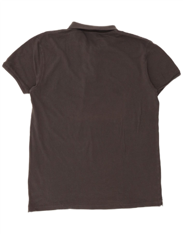 Tricou polo pentru bărbați Scotch & Soda, bumbac gri 2XL