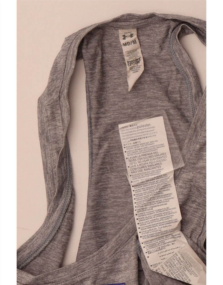 UNDER ARMOUR Vestă cu grafică cu croială largi pentru femei UK 12 Poliester mediu gri