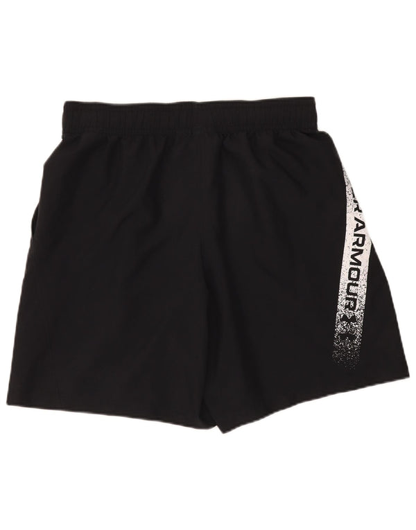 Pantaloni scurți sport Under Armour pentru bărbați, cu grafică largi, poliester negru mare