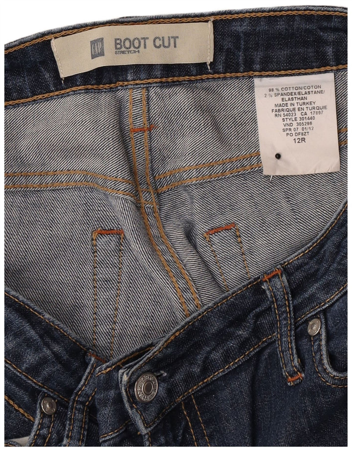 Blugi Gap pentru femei stretch bootcut US 12 Large W32 L29 Blue Bumbac
