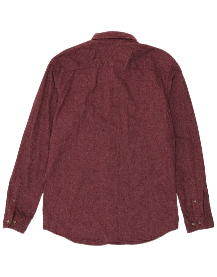 Cămașă de flanel pentru bărbați JACK & JONES, bumbac burgundy mare