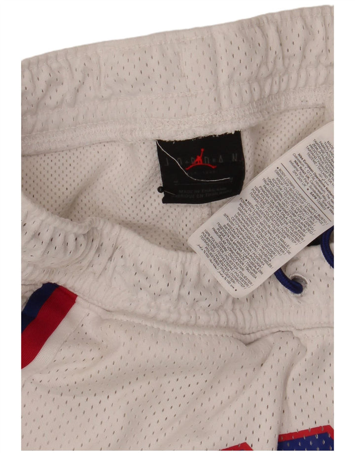 Pantaloni scurți sport grafic Jordan pentru bărbați, mediu alb, poliester color bloc