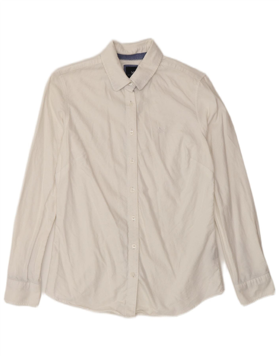 CREW CLOTHING Cămașă Classic Fit UK 8 Bumbac alb mic