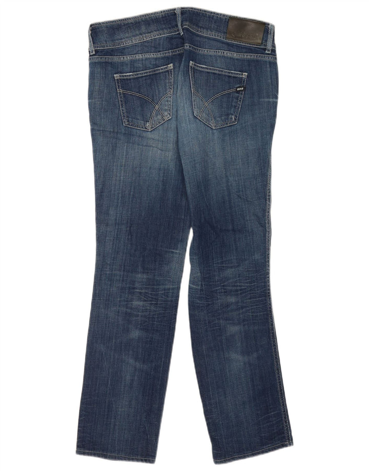 Blugi drepti distressed pentru femei Gas W32 L30 Bumbac albastru