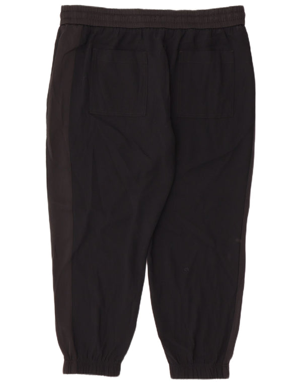 Pantaloni tăiați pentru femei Marks & Spencer Marea Britanie 20 2XL L40 L25 Negru Colorblock