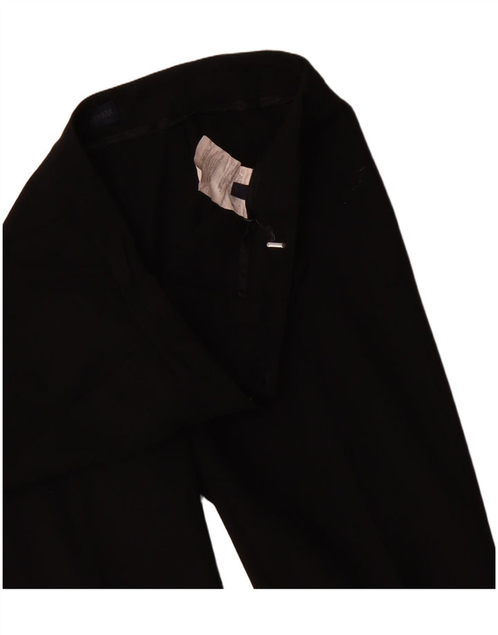 Pantaloni de costum pentru femei Trussardi Bootcut IT 40 Small W30 L34 Poliester negru