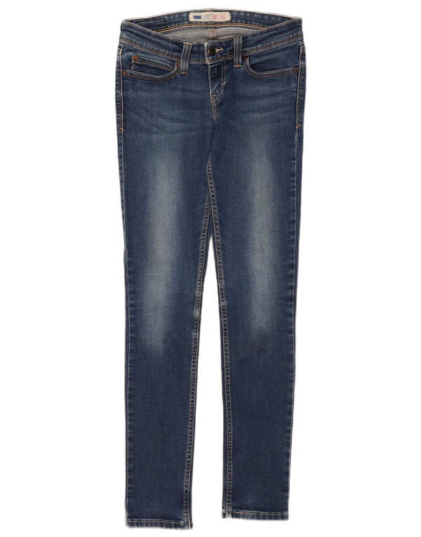 Blugi skinny Levi's Demi Curve pentru femei US 3 Small W28 L30 Bumbac bleumarin
