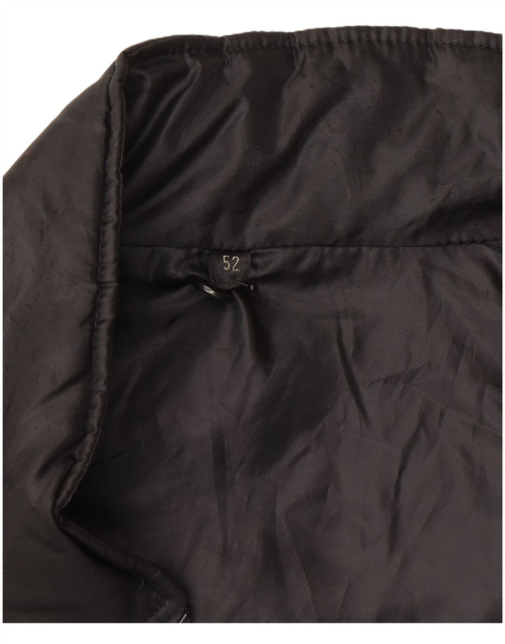 Gilet căptușit vintage pentru femei IT 52 XL poliester negru