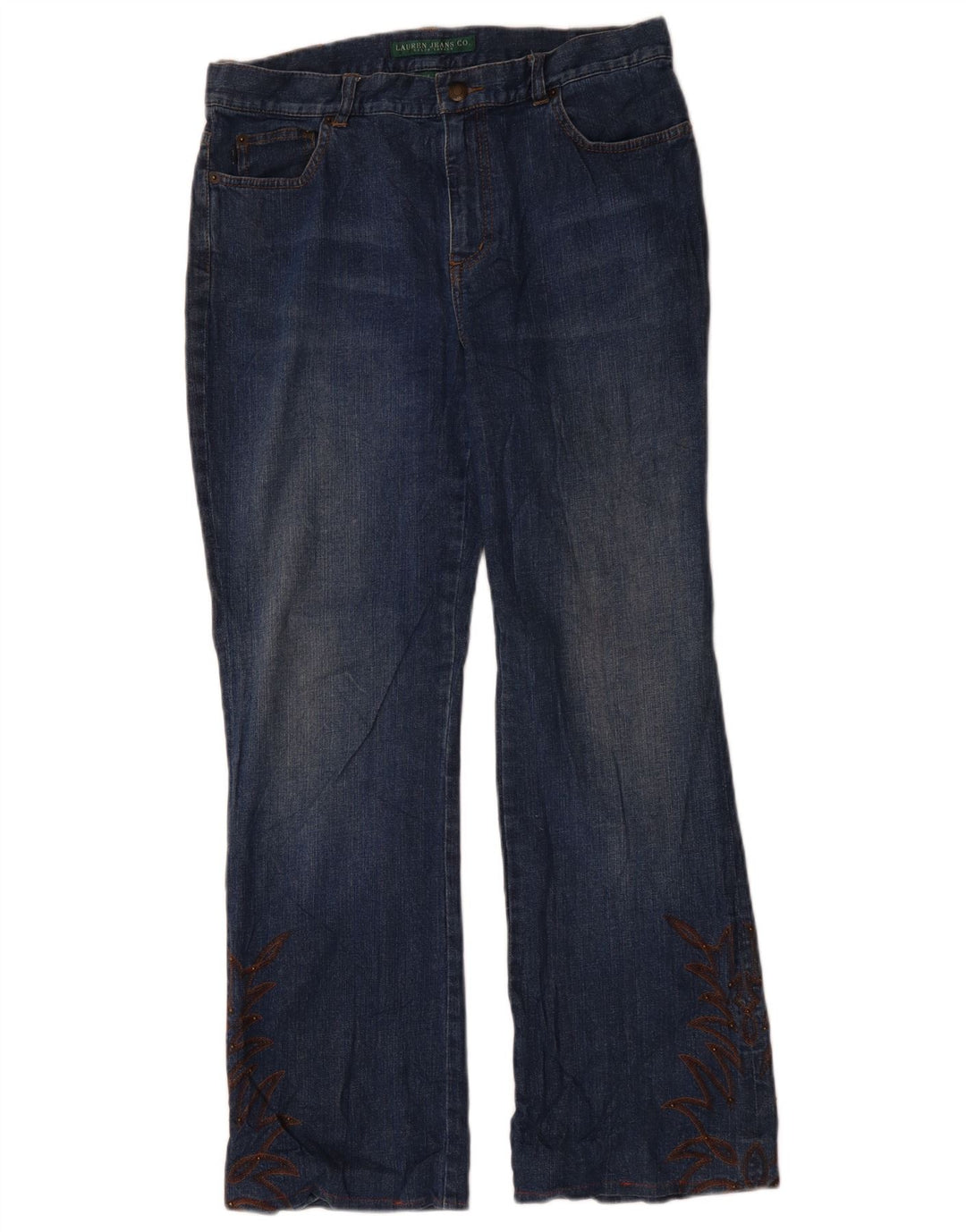 Blugi Bootcut pentru femei Ralph Lauren US 10 Large W34 L29 Blue Bumbac