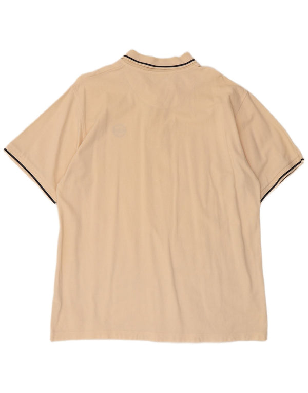 Cămașă polo pentru bărbați Umbro XL, bej, bumbac