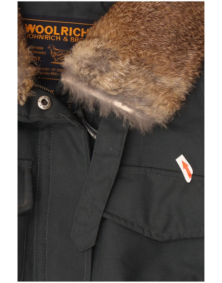 Jachetă Woolrich pentru femei, UK 14, nailon gri mediu