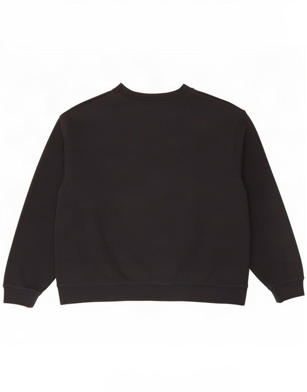 Pulover de hanorac supradimensionat cu grafic Nike pentru femei UK 16, mare, negru, bumbac
