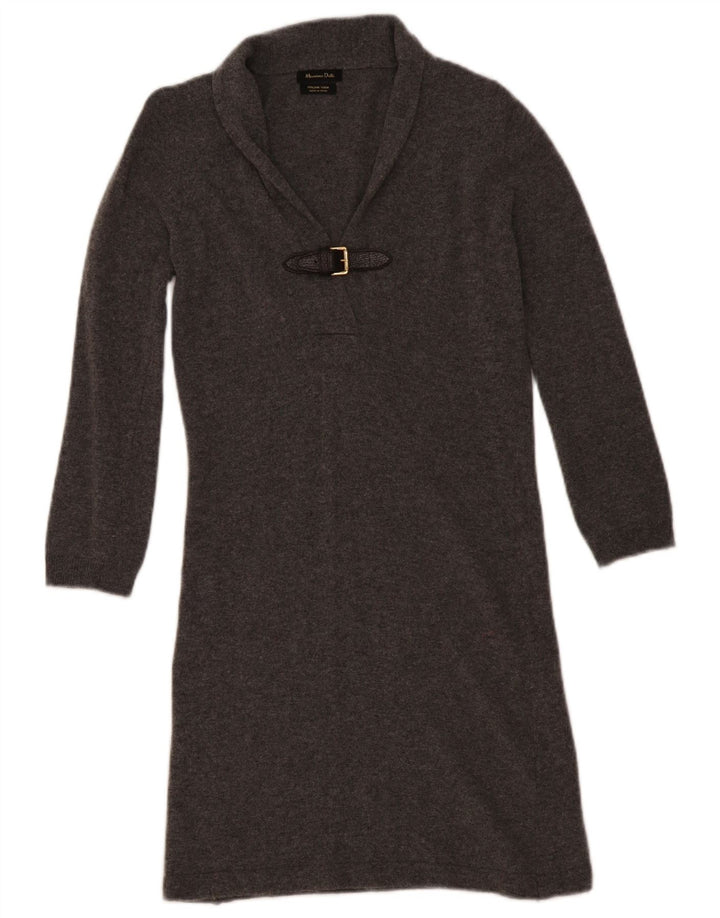 Massimo Dutti Rochie Jumper Femei UK 6 XS Gri