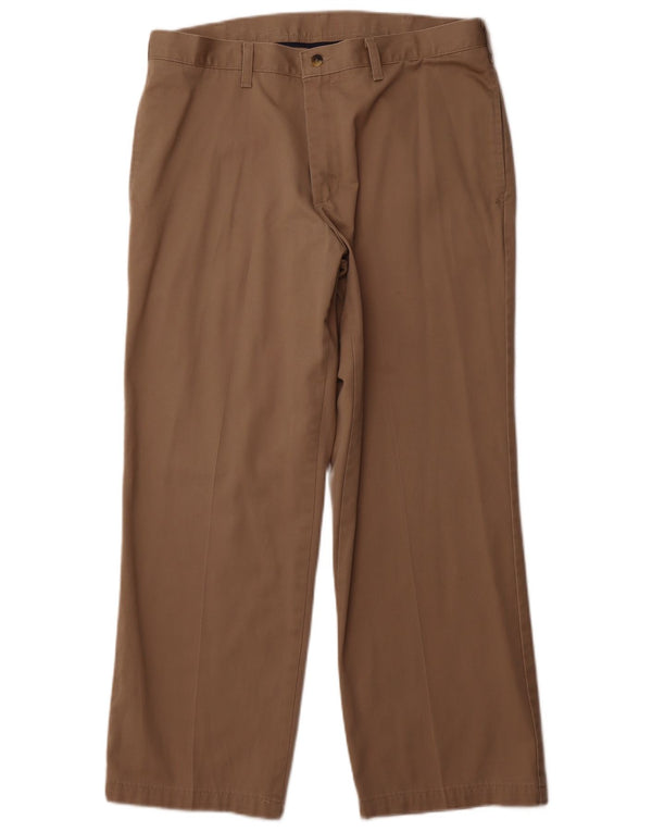 WRANGLER Pantaloni chino drepte pentru bărbați Timber Creek W36 L29 bumbac maro