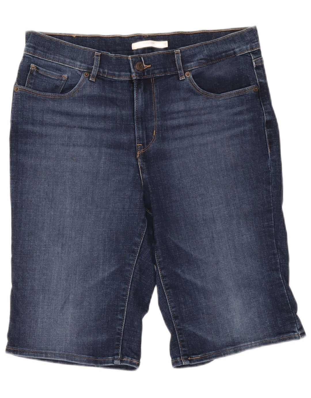 Pantaloni scurți din denim Bermude Levi's W29, bumbac albastru mediu