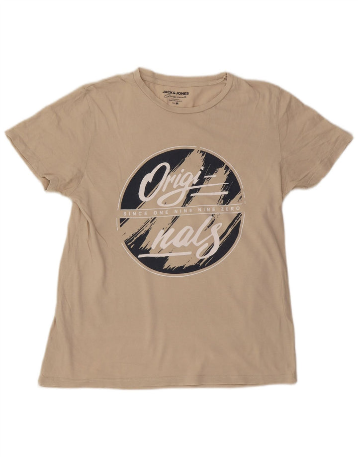 Tricou grafic Jack & Jones pentru bărbați Top Medium Bej