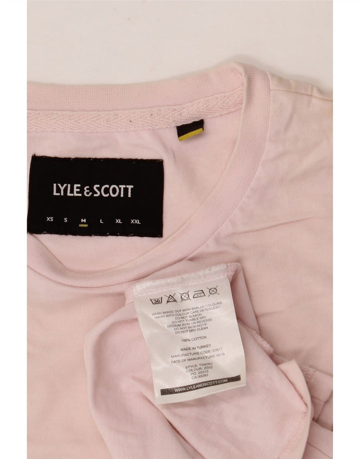 LYLE & SCOTT Tricou pentru bărbați Top Medium Pink Bumbac