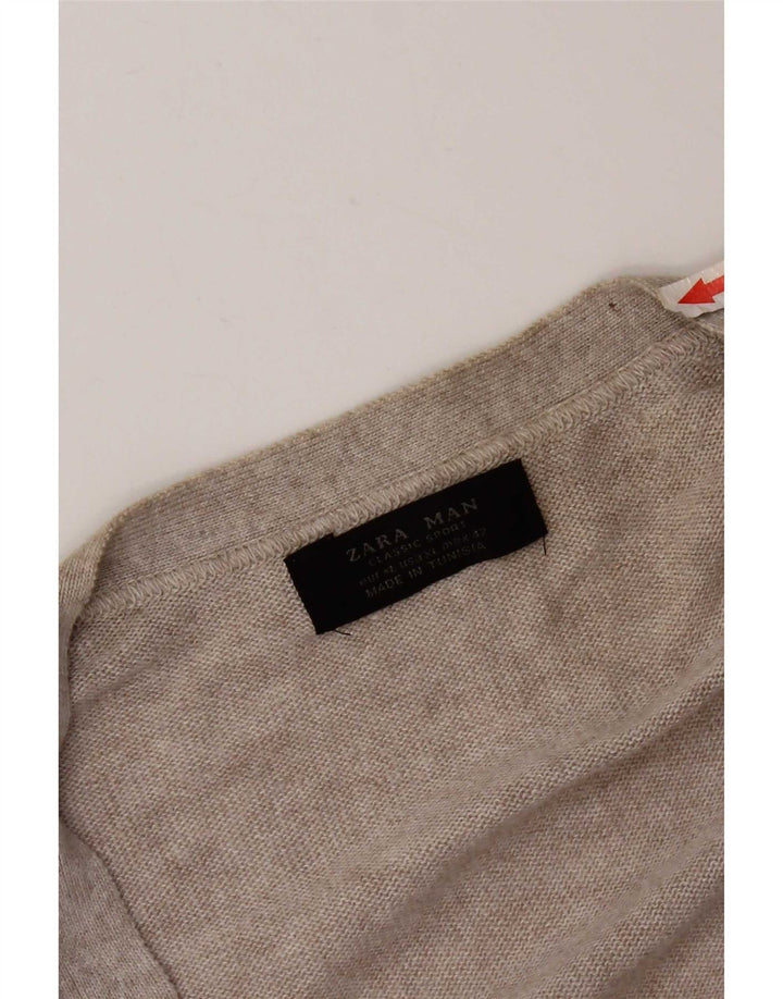 Pulover cardigan pentru bărbați Zara XL gri