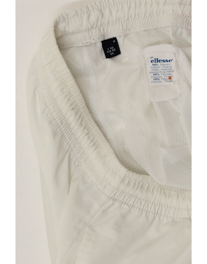 Pantaloni de trening ELLESSE pentru bărbați IT 52 XL Poliester alb