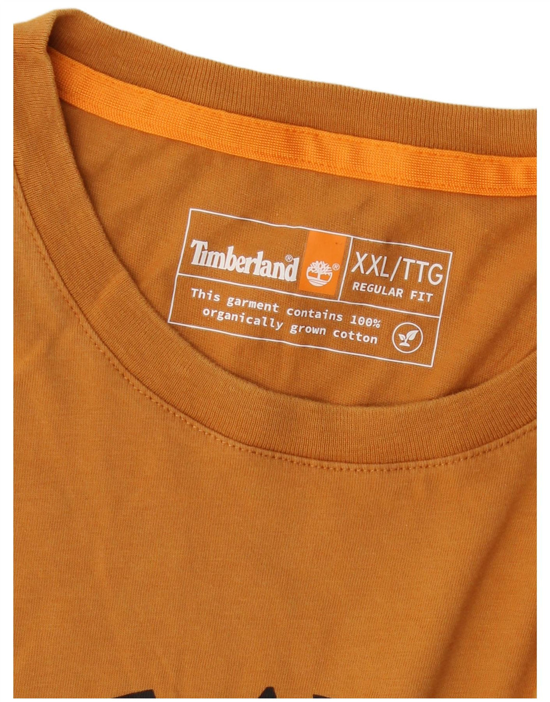 Tricou grafic Timberland, cu croiala normală, pentru bărbați, cu logo portocaliu 2XL