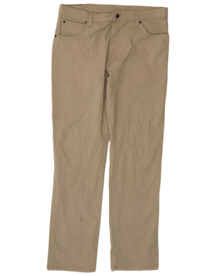 Blugi drepti Wrangler pentru bărbați, cu ajustare normală, W38 L34, bumbac verde