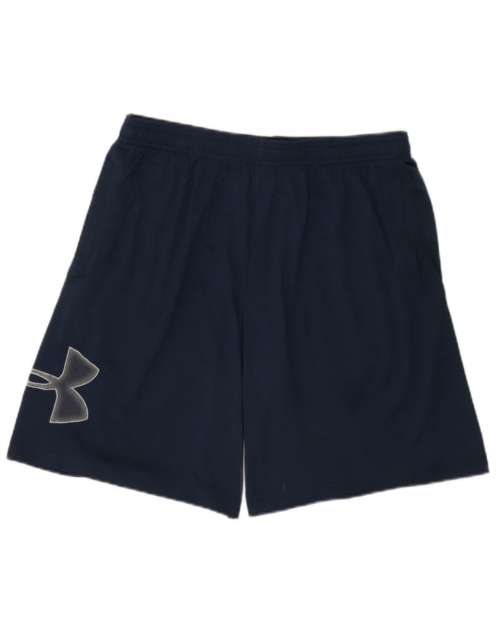 Pantaloni scurți sport grafic Under Armour pentru bărbați, mari, albastru, poliester