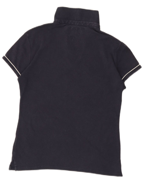 Tricou polo Tommy Hilfiger pentru femei UK 14 Medium Bleumarin Bumbac