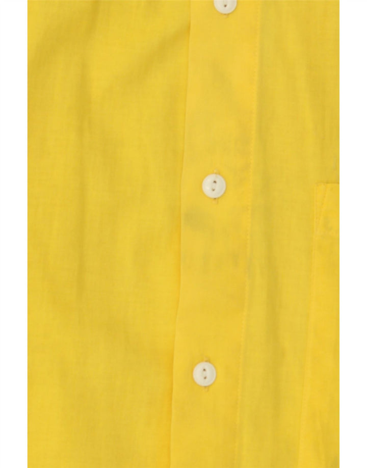 NASHVILLE Mens Shirt Medium Yellow Cotton Vintage Nashville and Second-Hand Nashville from Messina Hembry 