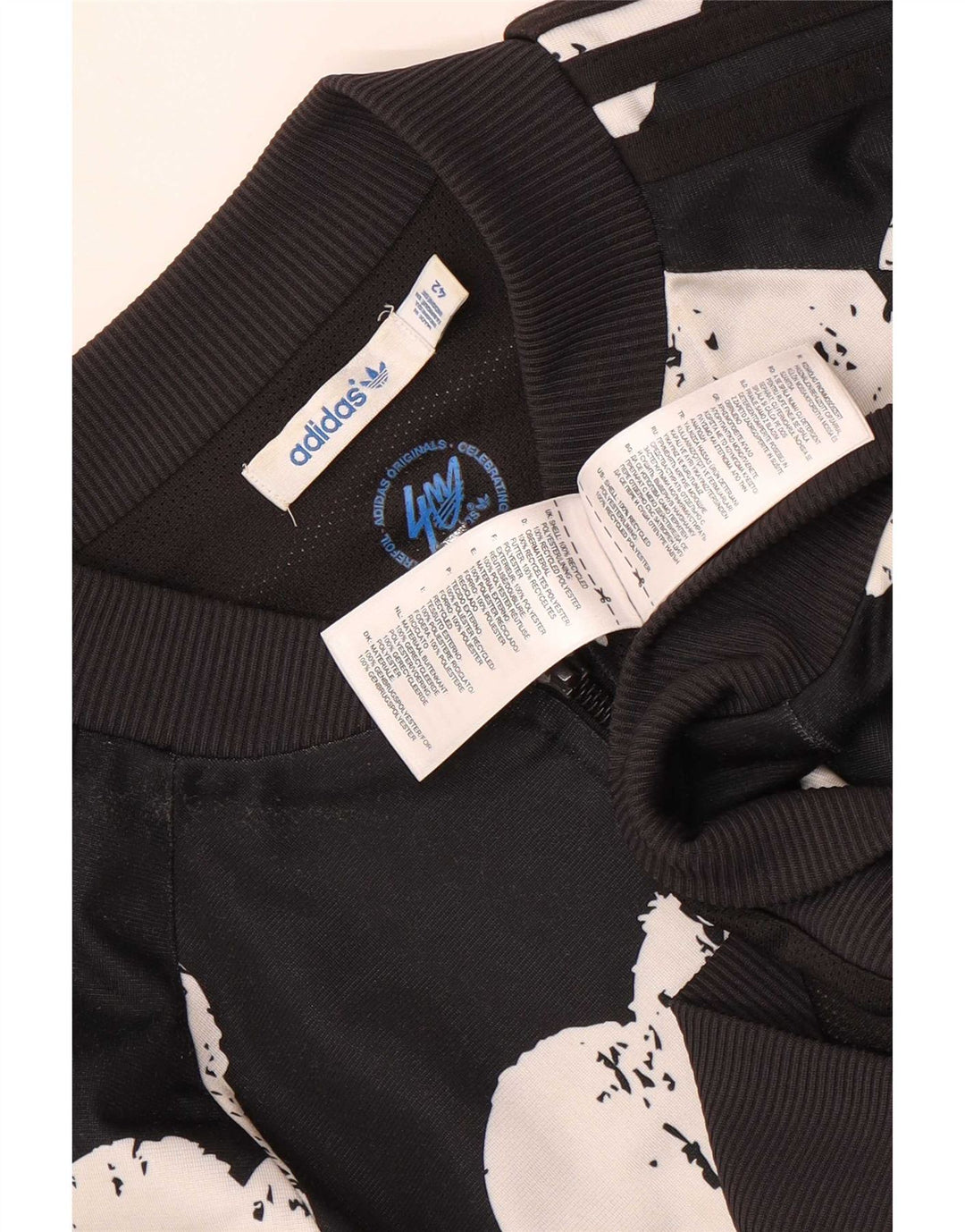 Jachetă de top pentru trening grafic Adidas pentru femei IT 42 Medium Black Heart