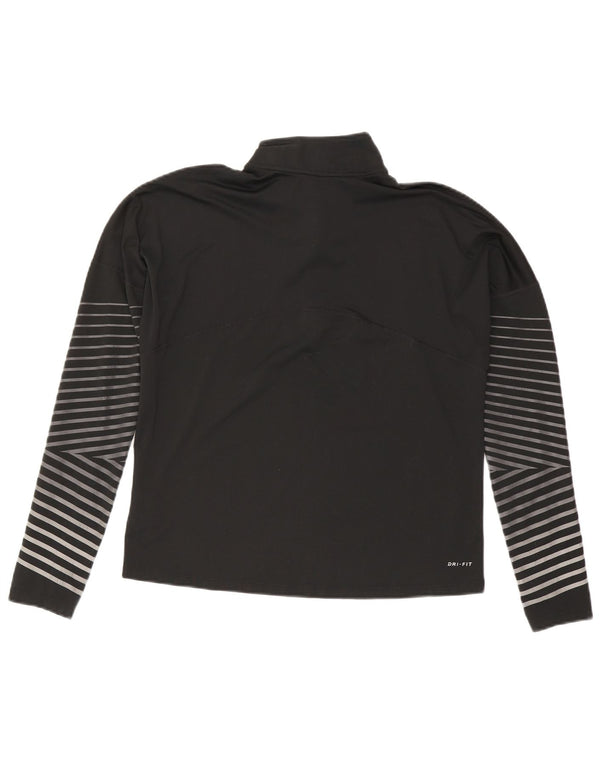 Top de trening Nike Dri Fit Oversized Pullover UK 14 Medium Negru
