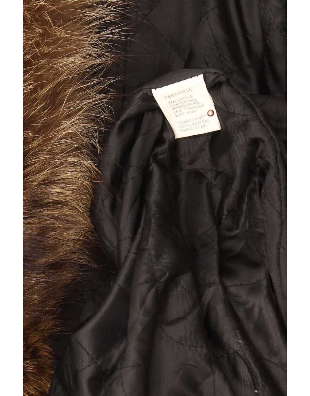 Palton supradimensionat din piele vintage pentru femei UK 18 XL negru