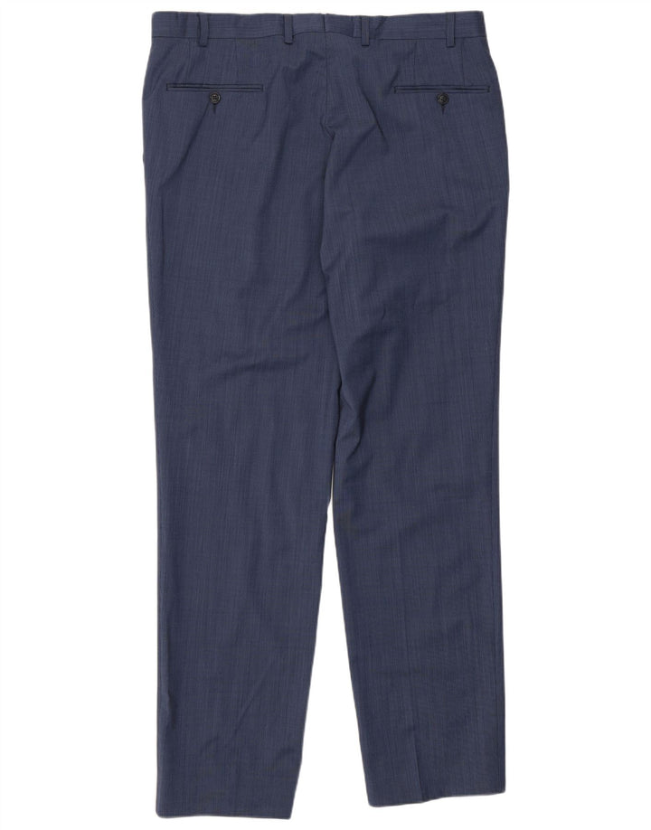 Pantaloni de costum Engbers pentru bărbați, cu tăiere obișnuită, IT 54 2XL W38 L33 Albastru Poliester