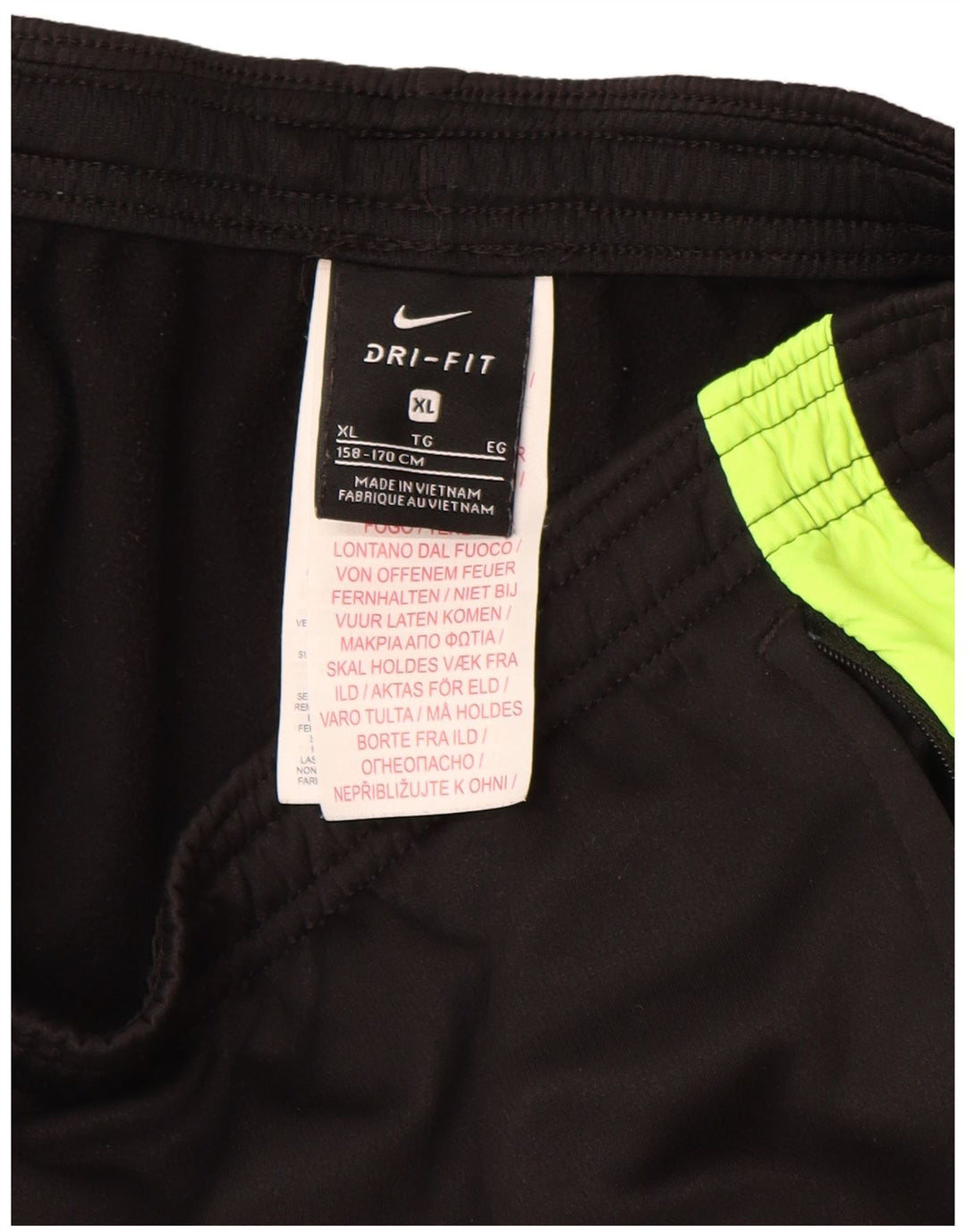Pantaloni de trening NIKE Dri Fit pentru băieți 13-14 ani XL negru colorblock