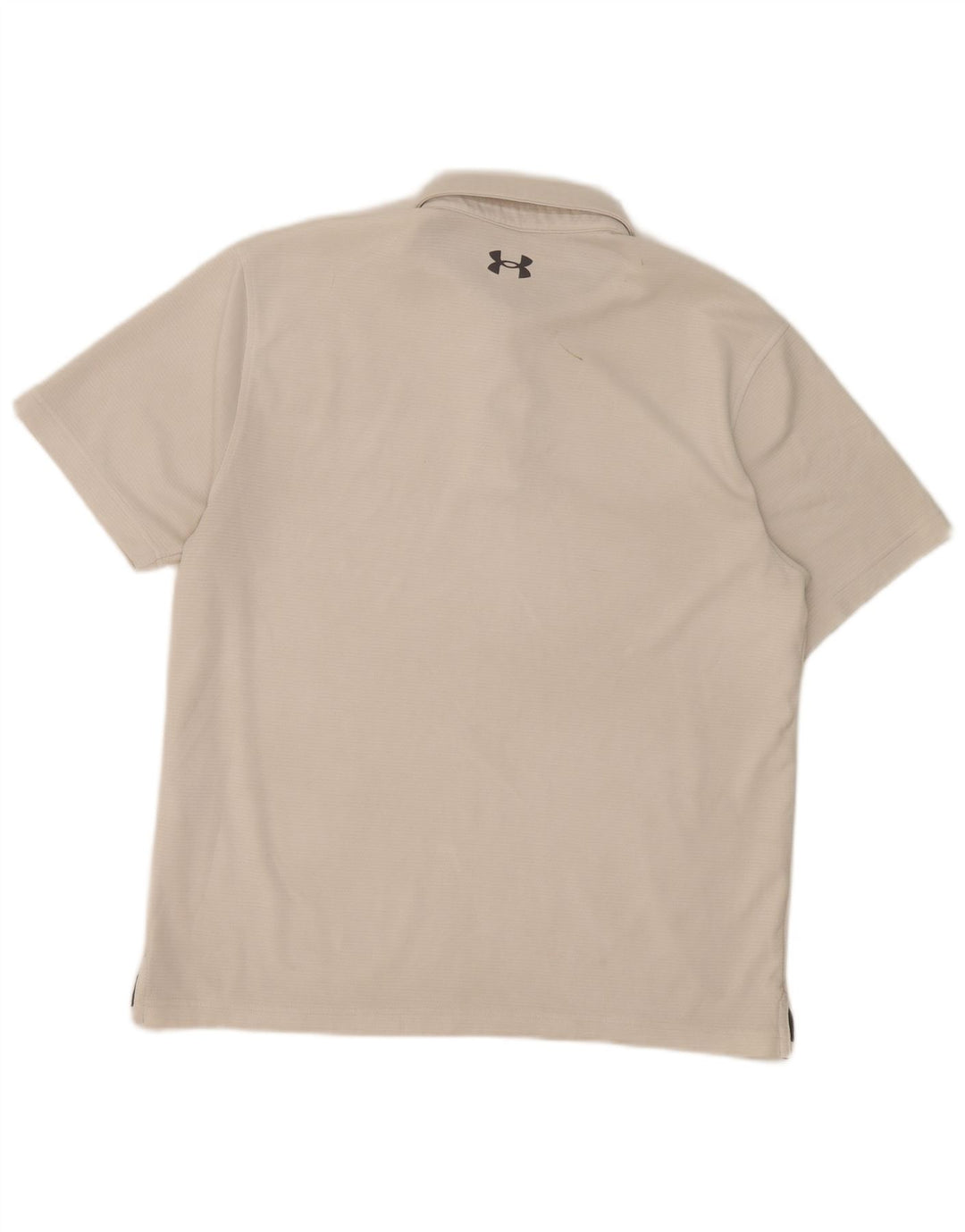 Tricou polo Under Armour pentru bărbați, mare, alb, poliester sport