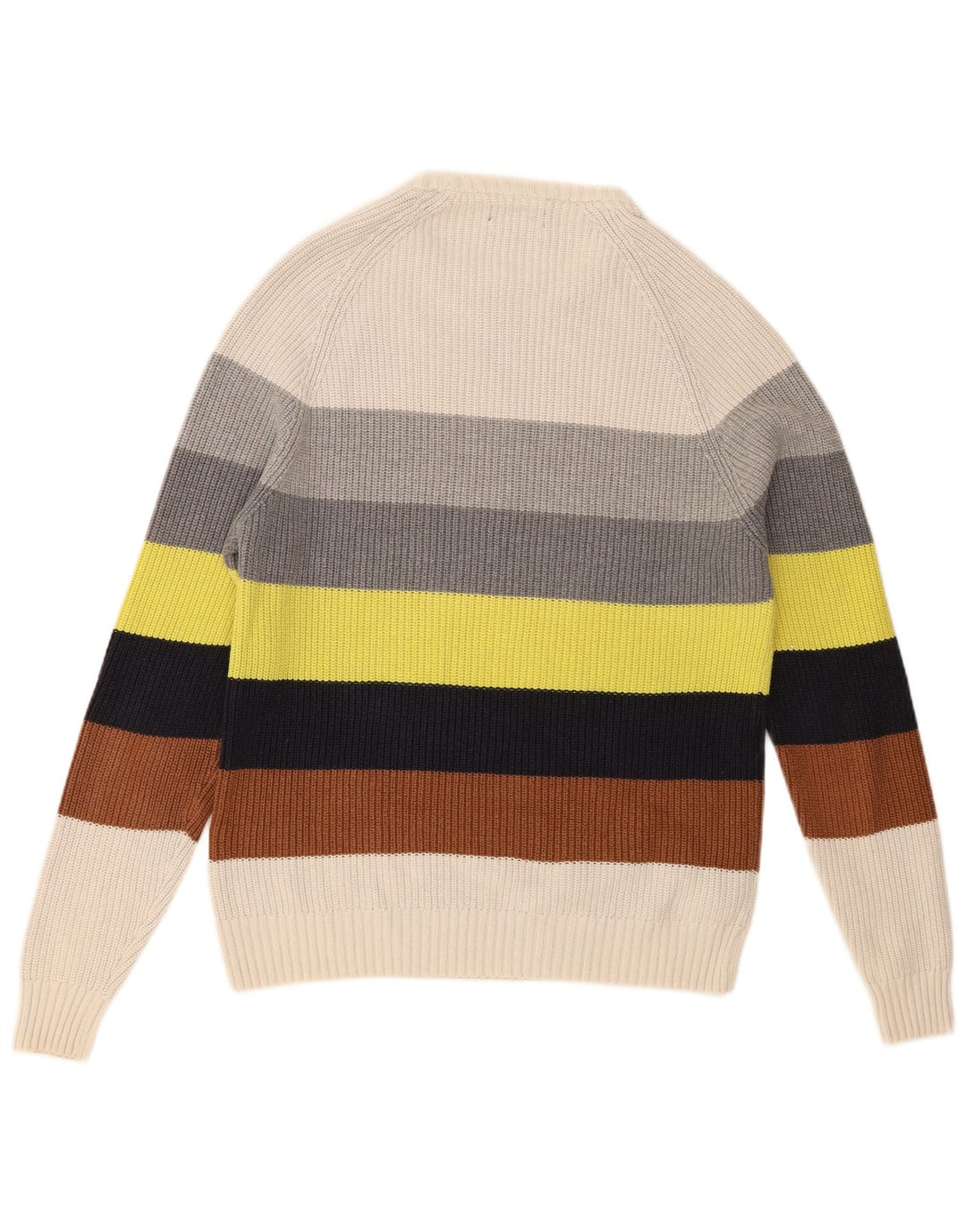 Pulover pentru bărbați Zara, cu gât crew, bumbac cu dungi medii, multicolore