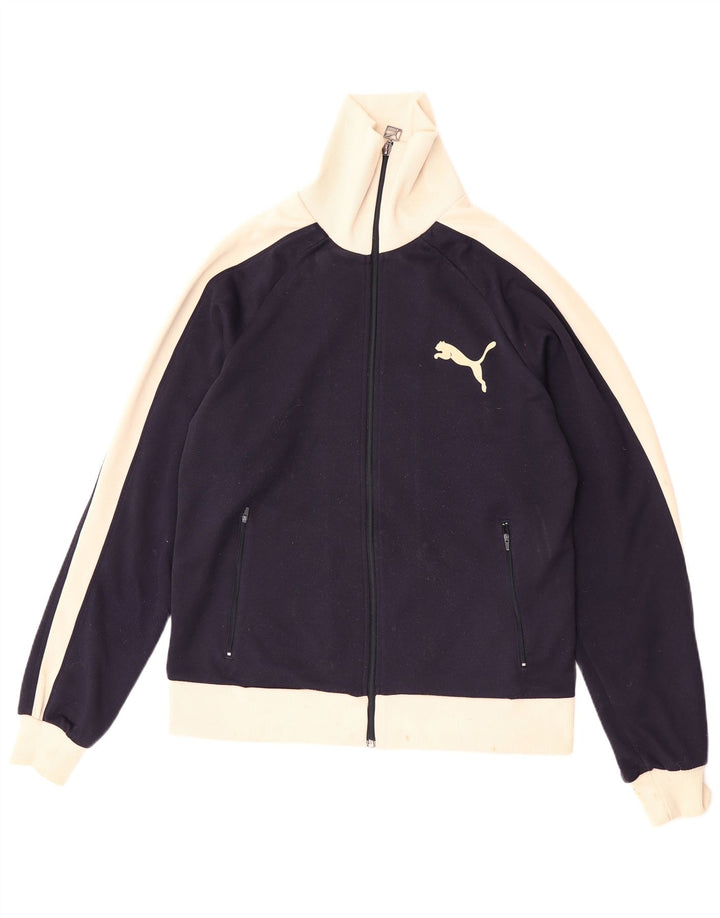 Jachetă de trening pentru bărbați Puma, mare, albastru, poliester color bloc