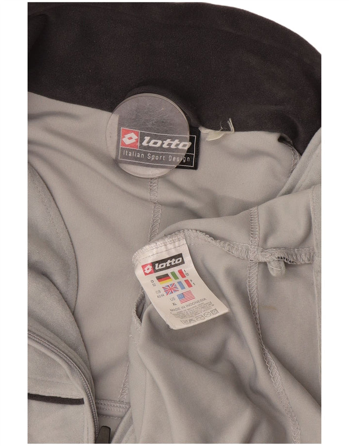 Jachetă de trening pentru bărbați Lotto UK 42/44 XL poliester gri